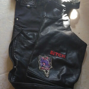 Women's leather chaps